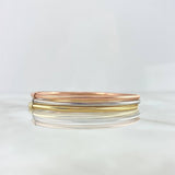 Pulso Trio Aros Reticulados 5.55gr / 18cm-22cm / 2.2mm Oro Amarillo +4 * (Oferta)