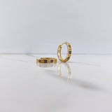 Candongas Tornillo 4.2gr / 1.7cm / Circones Negros Oro Amarillo &