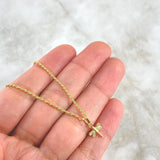 Cadena Lazo 0.85gr / 45cm / 1.2mm + Dije Libelula 0.4gr / 1.4cm Oro Amarillo (Oferta)