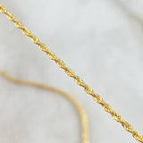 Set Cadena Lazo 0.9gr / 45cm + Dije Corazón 0.4gr / 1.5cm Oro Amarillo 18K (Oferta)