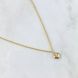 Set Cadena Lazo 0.9gr / 45cm + Dije Corazón 0.4gr / 1.5cm Oro Amarillo 18K (Oferta)