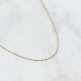 Cadena Singapur 1.95gr / 50cm / 1.2mm Tres Oros +3 *