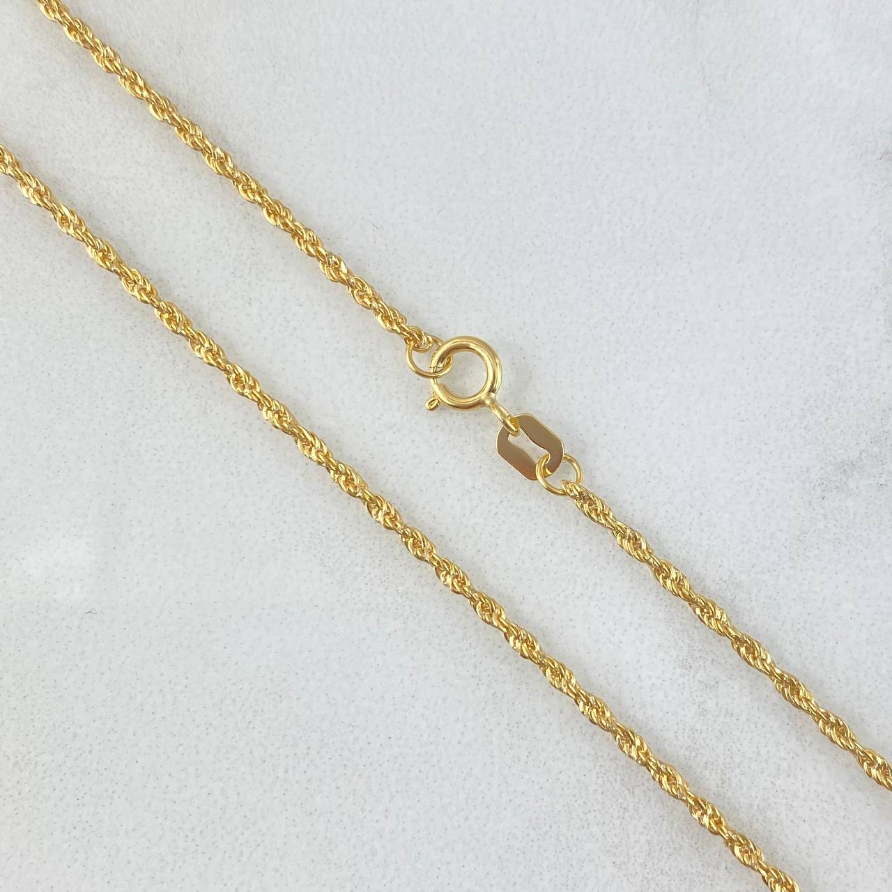 Cadena lazo 0.85gr / 45cm / 1.5mm Oro Amarillo +3 18K ©