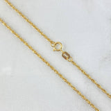 Cadena lazo 1.2gr / 45cm / 1.5mm Oro Amarillo +3 18K ©