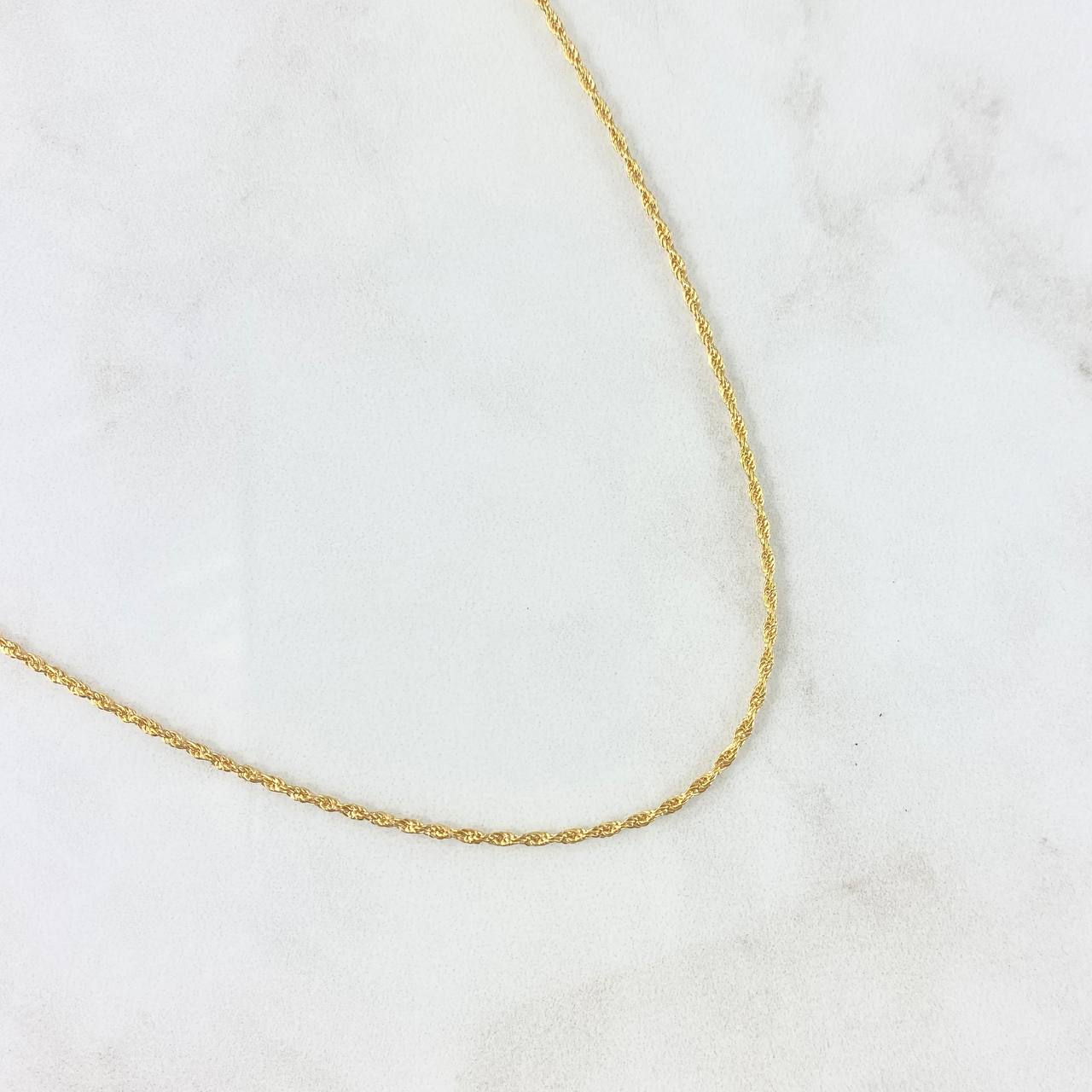 Cadena Lazo 0.9gr / 45cm / 1.2mm Oro Amarillo +3 18K *