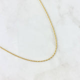 Cadena Lazo 1.5gr / 60cm / 1.5mm Oro Amarillo +3 ©