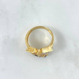 Anillo San Miguel Arcangel 11.25gr / T11 / Circones Blancos Oro Amarillo ©