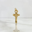 Dije Cristo Cruz Egipcia 1.95gr / 2.8cm Oro Amarillo (Oferta)