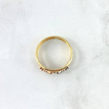 Anillo Doble Linea Mariposas 1.9gr / T7 / Tres Oros