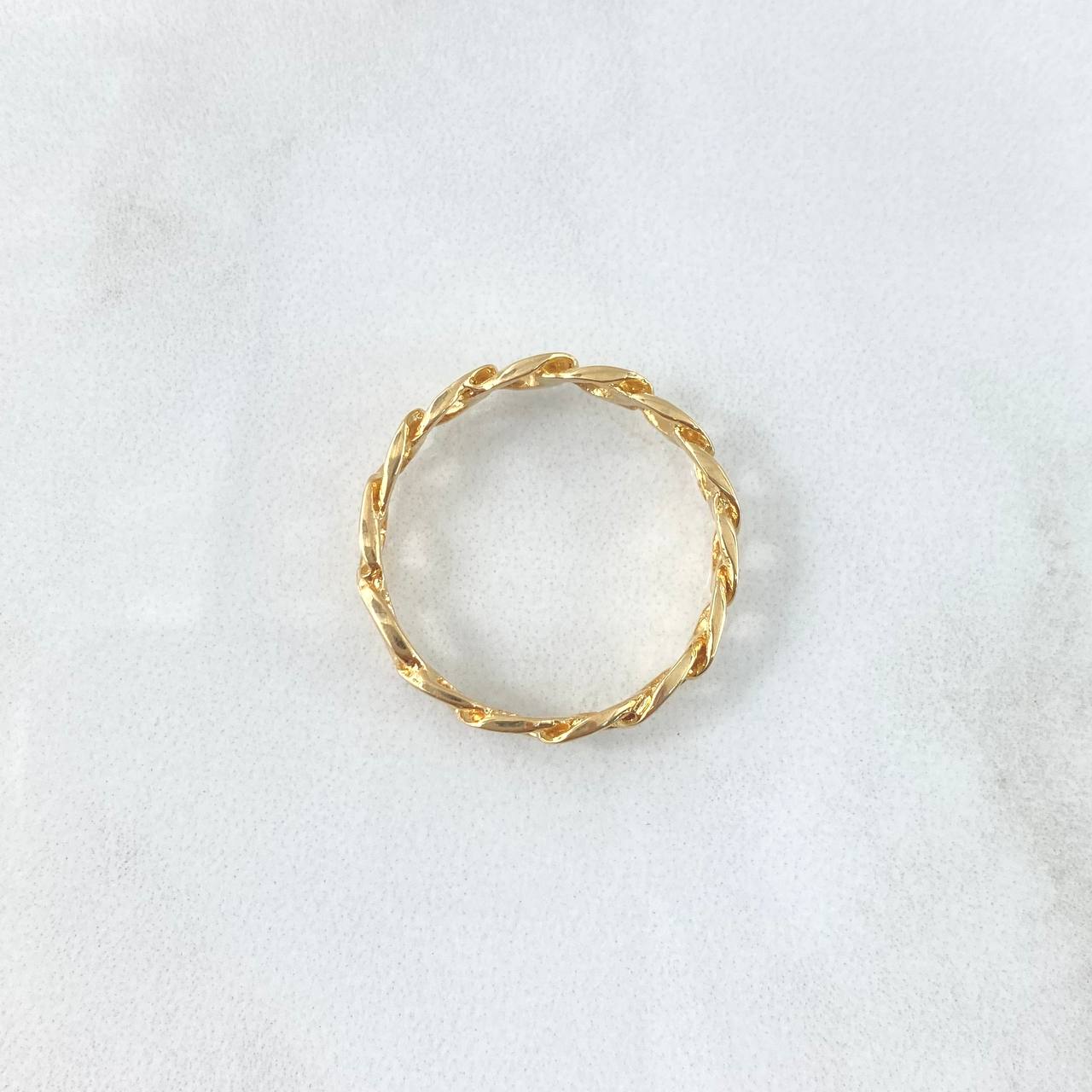 Anillo Cubano 3.15gr / T5 1/2 / Oro Amarillo 18K