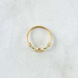 Anillo Virgen Milagrosa 1.2gr / T5 3/4 / Nudo Liso Oro Amarillo