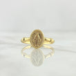 Anillo Virgen Milagrosa 1.35gr / T9 / Nudo Liso Oro Amarillo