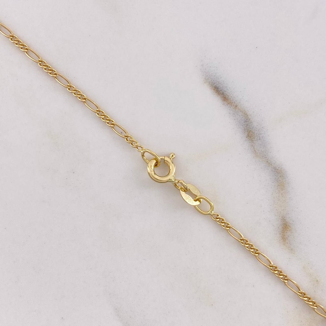 Cadena Lazo 0.9gr 50cm + Dije Libelula 0.3gr 1.5cm / Oro Amarillo (Oferta) &