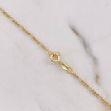 Cadena Lazo 0.9gr 50cm + Dije Libelula 0.3gr 1.5cm / Oro Amarillo (Oferta) &