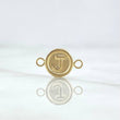 Herraje Letra J 0.35gr / 1.2cm / Circulo Mate Oro Amarillo