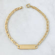 Pulso Pluribroche 1.85gr / 15cm / 2.5mm Placa Lisa Oro Amarillo