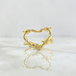 Anillo Corazón Alambrado 4.1gr / T7 / Oro Amarillo *