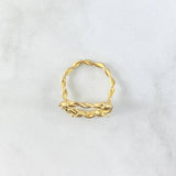 Anillo Corazón Alambrado 4.1gr / T7 / Oro Amarillo *