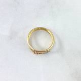 Anillo Doble Linea Gatos 2gr / T7 1/2 / Lisos Tres Oros *