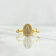 Anillo Virgen Milagrosa 1.25gr / T7 1/2 / Nudo Liso Oro Amarillo ©