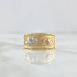 Anillo Sello Caballito de Mar Doble 1.8gr / T9 / Texturizado Tres Oros ©