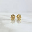 Topos Estrella 0.5gr / 5mm Diamantada Oro Amarillo 18K ©