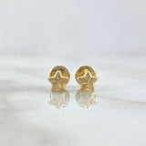 Topos Estrella 0.5gr / 5mm Diamantada Oro Amarillo 18K ©