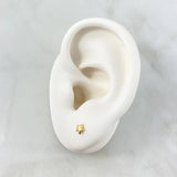 Topos Estrella 0.45gr / 4mm Diamantada Oro Amarillo 18K *
