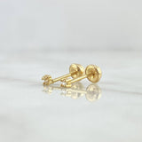 Topos Caja 0.6gr / 2.5mm Diamantes Blancos 0.5pts Oro Amarillo 18K (Joya) ©