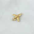 Herraje Avión 0.5gr / 1.5cm - 1.7cm / Liso - Mate Oro Amarillo 18K