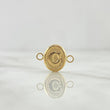 Herraje Letra C 0.4gr / 1.6cm / Ovalado Texturizado Oro Amarillo 18K
