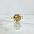 Herraje Letra G 0.5gr / 1.6cm / Circulo Bordeado Oro Amarillo 18K