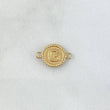 Herraje Letra G 0.45gr / 1.5cm / Circulo Bordeado Oro Amarillo 18K