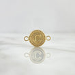 Herraje Letra C 0.5gr / 1.6cm / Circulo Bordeado Oro Amarillo 18K