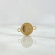 Herraje Letra D 0.55gr / 1.6cm / Circulo Bordeado Oro Amarillo 18K