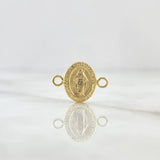 Herraje Virgen Milagrosa 0.6gr / 1.6cm / Troquelado Oro Amarillo