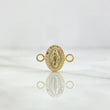 Herraje Virgen Milagrosa 0.5gr / 1.4cm / Mate - Lisa Oro Amarillo 18K