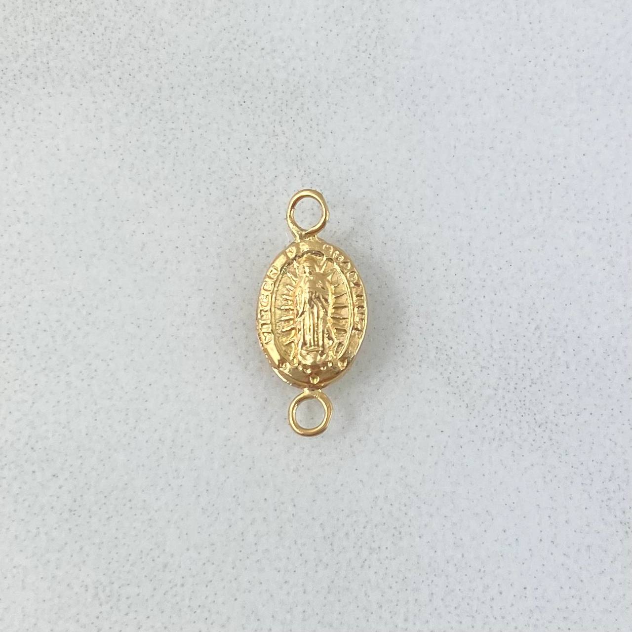 Herraje Virgen Guadalupe 0.3gr / 1.4cm / Troquelado Oro Amarillo