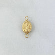 Herraje Virgen Guadalupe 0.3gr / 1.4cm / Troquelado Oro Amarillo