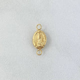 Herraje Virgen Guadalupe 0.3gr / 1.4cm / Troquelado Oro Amarillo