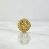 Herraje Virgen Milagrosa 0.6gr / 1cm / Tambor Mate Oro Amarillo 18K