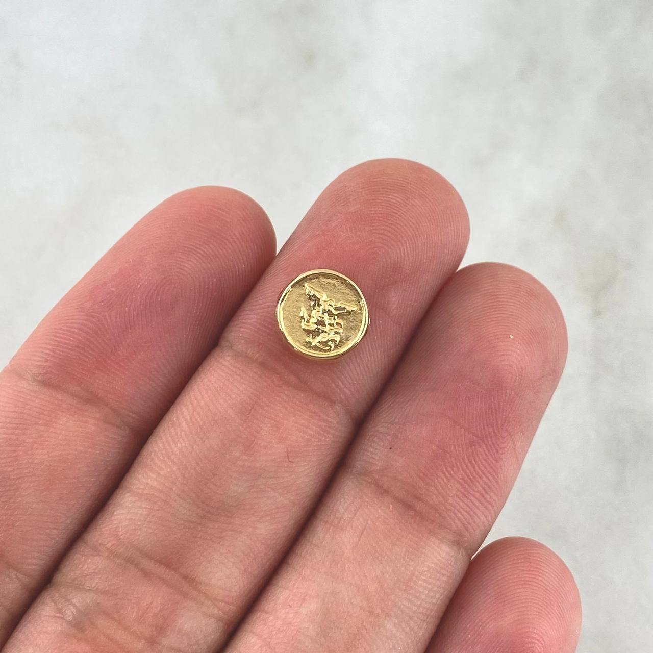 Herraje San Miguel 0.4 g / 0.9 cm Oro Amarillo 18K