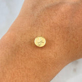 Herraje San Miguel 0.4 g / 0.9 cm Oro Amarillo 18K