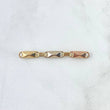 Herraje Retazo Rustico Adige Cruzado 0.75gr / 3.6cm / Tres Oros 18K