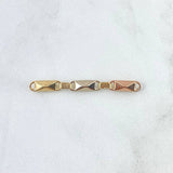 Herraje Retazo Rustico Adige Cruzado 0.75gr / 3.6cm / Tres Oros 18K