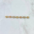 Herraje Retazo GC 0.65gr / 4cm / 4mm Seis Eslabones Lisos Tres Oros 18K