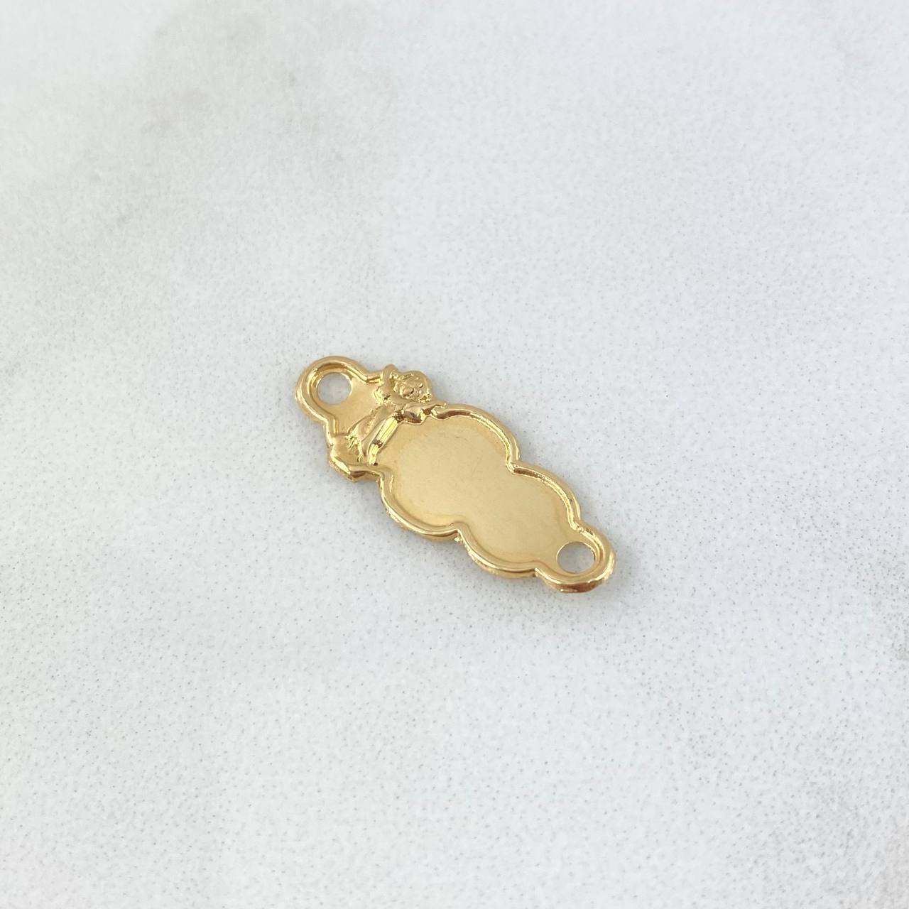 Herraje Placa Nube Divino Niño 0.6gr / 2.2cm / Oro 18K