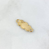 Herraje Placa Nube Divino Niño 0.6gr / 2.2cm / Oro 18K