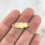 Herraje Placa Nuble 0.6gr / 2.2cm / Divino Niño Oro Amarillo 18K ©