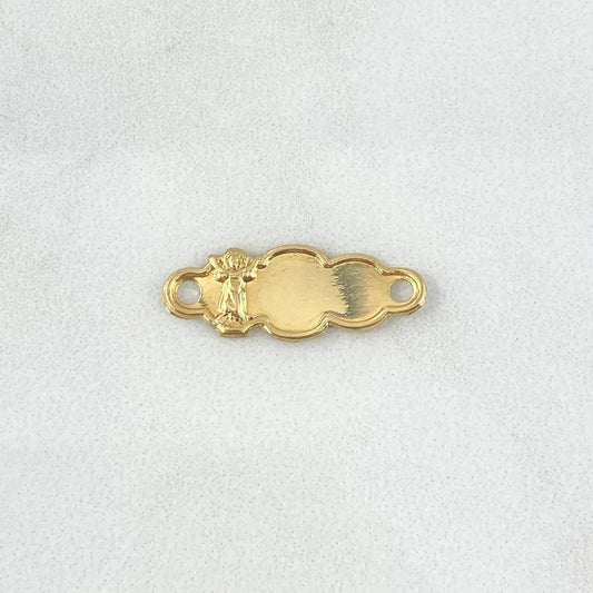 Herraje Placa Nuble 0.6gr / 2.2cm / Divino Niño Oro Amarillo 18K ©